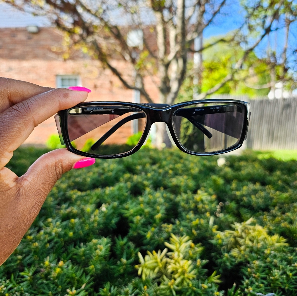Eschenbach Unisex Eyeglass Frames 16635816 | Lightweight | Black Rectangle 58-16